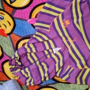 Big kids (Girls) Medium Long sleeve hoodie Lime&Purple #MakeAOffer